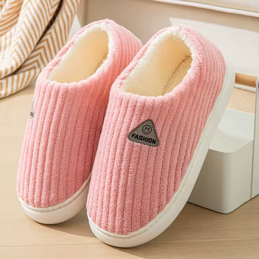 Covered Heel Cotton Slippers
